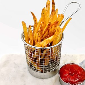 Golden, crispy French fries served fresh with a light sprinkle of salt.