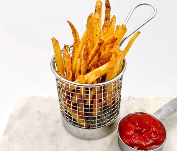 Golden, crispy French fries served fresh with a light sprinkle of salt.